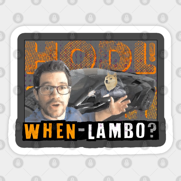 When Lambo  - Tai lopez dogecoin Sticker by Pixel-High